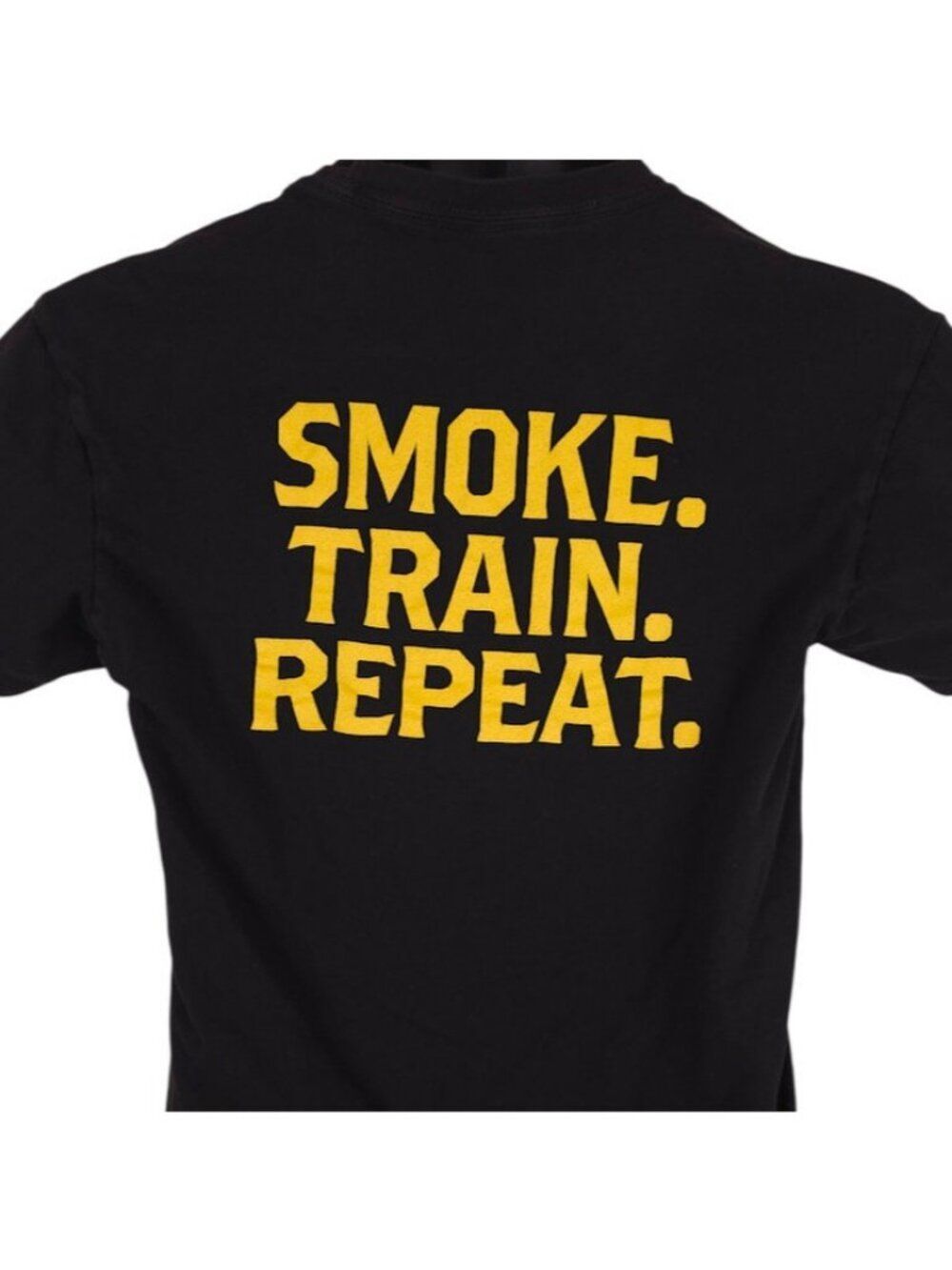 High Rollerz T Shirt Mens Size Small Black Smoke Train Repeat Jiu Jitsu BJJ